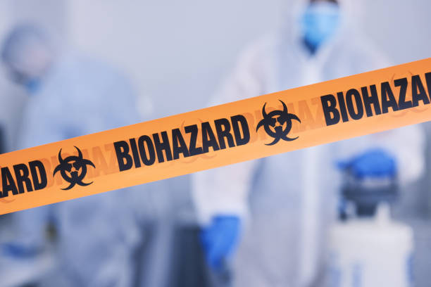 Professional Biohazard Cleanup technician working in Howey-in-the-Hills, FL